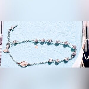 Elegant Silver Beaded Bracelet